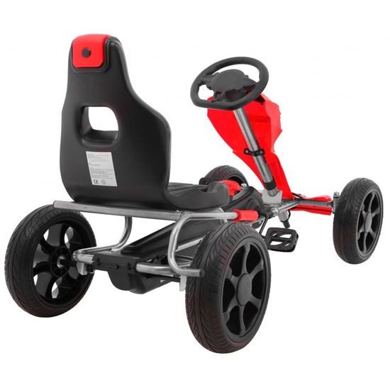 Dětská šlapací motokára Formule Grand červená