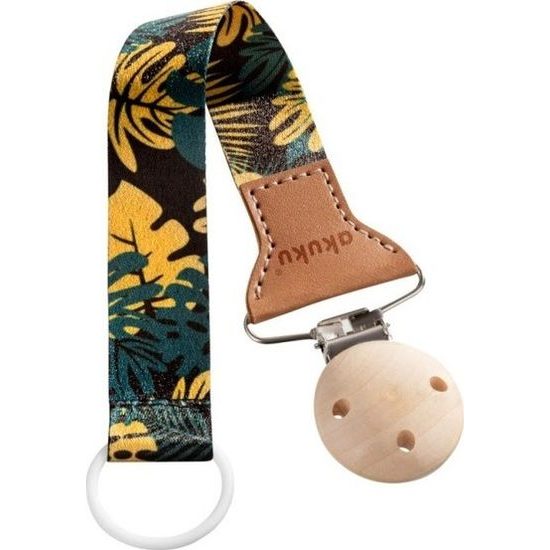 Klip na dudlík - listí