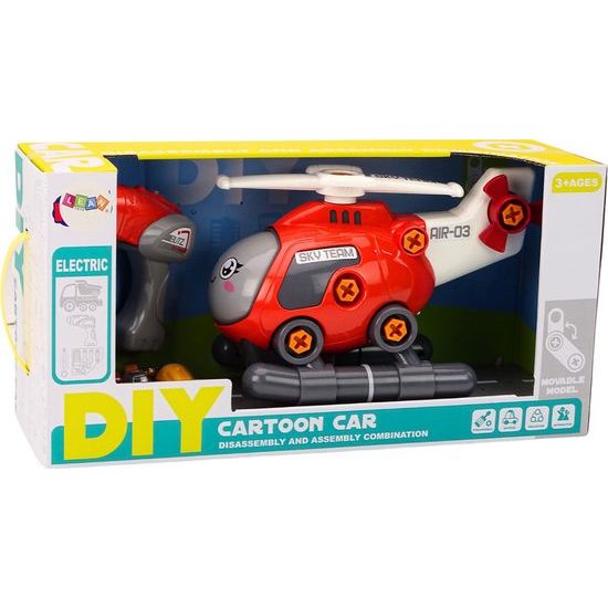 Interaktivní vrtulník-červený