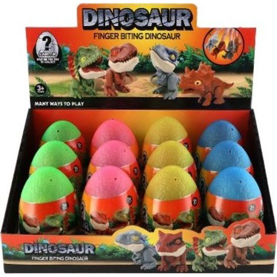 Kousací dinosaurus ve vajíčku - MIX 4 barvy