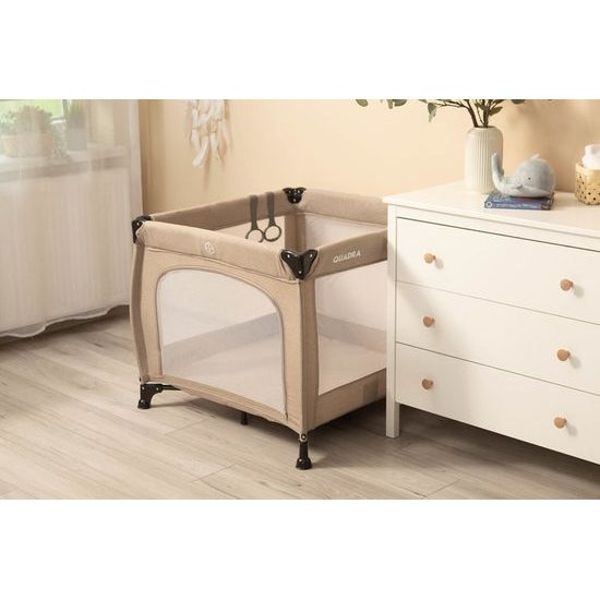 Dětská skládací ohrádka CARETERO Quadra brown