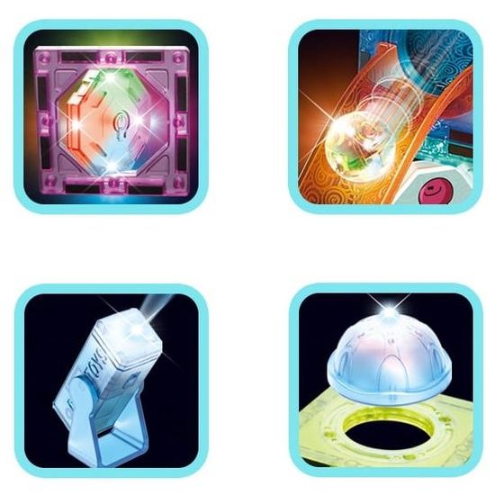 Magnetická svítící stavebnice se skluzavkou Light Magnetic 75 dílů