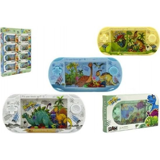 Vodní hra hlavolam - dinosaurus - mix 4 barvy