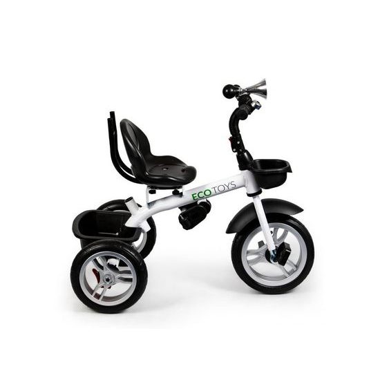 Ecotoys dětská tříkolka s otočným sedadlem 2v1 šedá