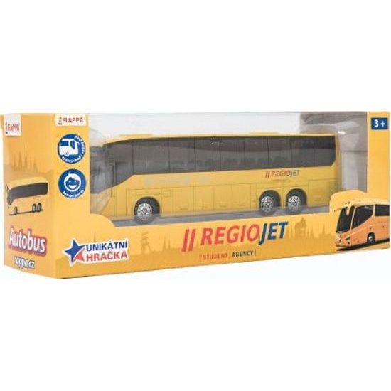 Autobus RegioJet na zpětné natažení