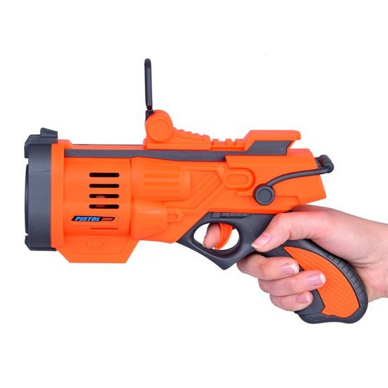 Bublifuk pistole na akumulátor Bubble Gun - oranžová
