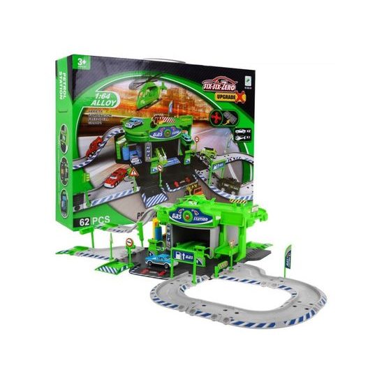 Majlo Toys benzínová pumpa s dráhou