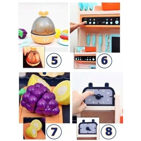 Doris dětská kuchyňka XXL se zvuky a tekoucí vodou-modrá