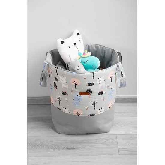 Bavlněný koš na hračky medium srnečky