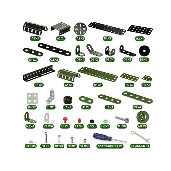 Stavebnice kovového vláčku Flying Scotsman 340 dílků