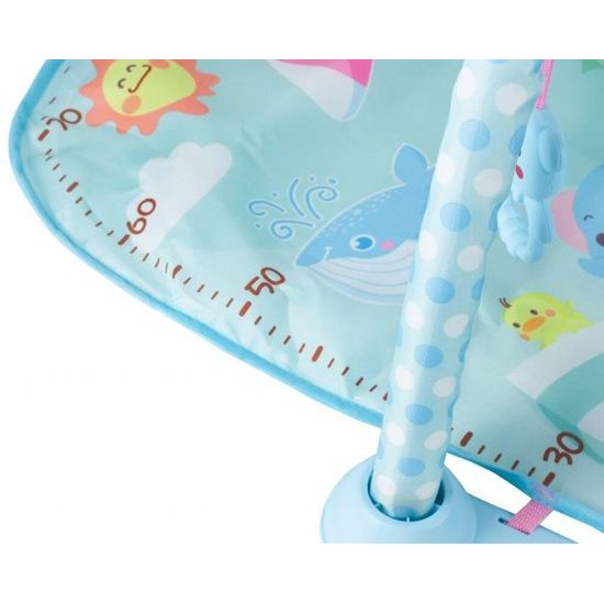 Hrací deka s piankem Dráček modrá