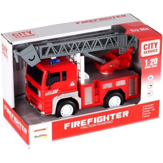 Dětské požární auto se světly a zvuky City Service 1:20