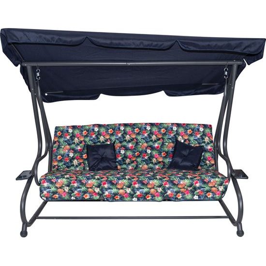 Zahradní houpačka 2v1 - tropický vzor