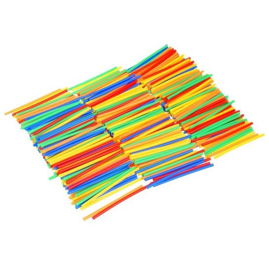 Kreativní stavebnice ze slámek Mini Straws Blocks 1000 dílků