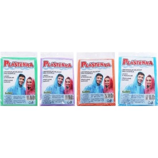 Pláštěnka universální velikost pro dospělé - mix 5 barev