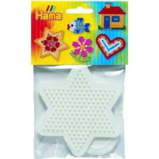 Podložka na zažehlovací korálky Hama - hvězda,srdce 2ks