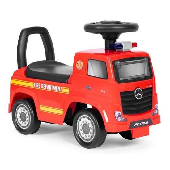 Dětské mini odrážedlo se zvuky Mercedes Actros - červené