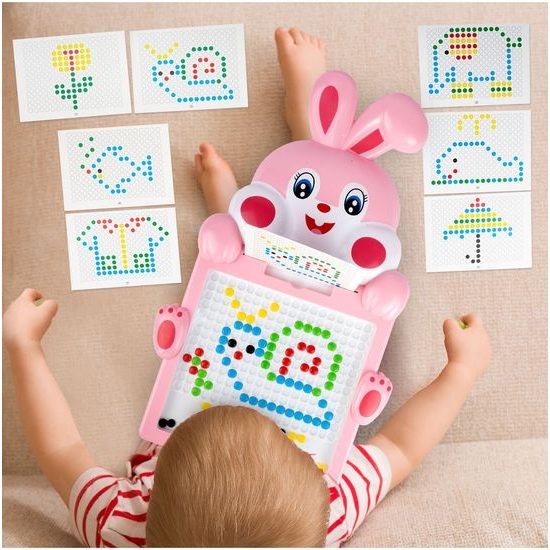 Magnetická tabulka Zajíček - růžová