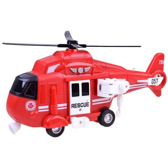 Interaktivní helikoptéra se světly a zvuky City Rescue 1:16