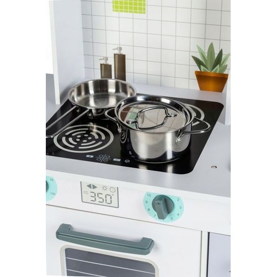 Ecotoys velká dřevěná kuchyňka s příslušenstvím