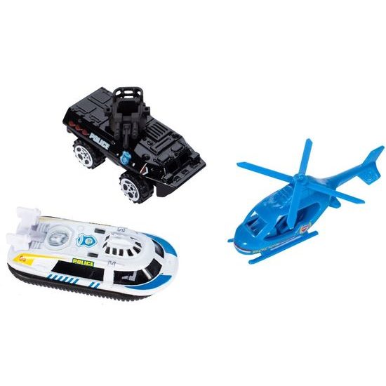 Policejní centrum s dráhou, autíčky a helikoptérou Police Station