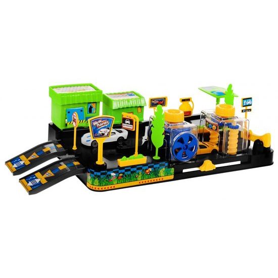 Automyčka se 2 autíčky a příslušenstvím Wash Playset