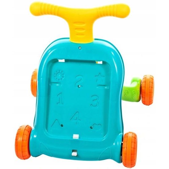 Doris interaktivní chodítko s hracím stolečkem 2v1 světle modré