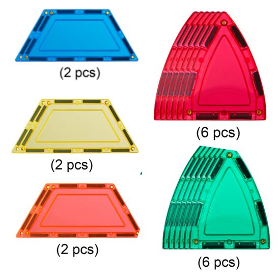 Learn & grow toys Magnetické dlaždice KUPOLE (18kusů)