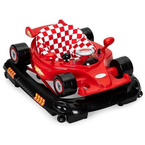 Ecotoys dětské vzdělávací chodítko Formule - červené
