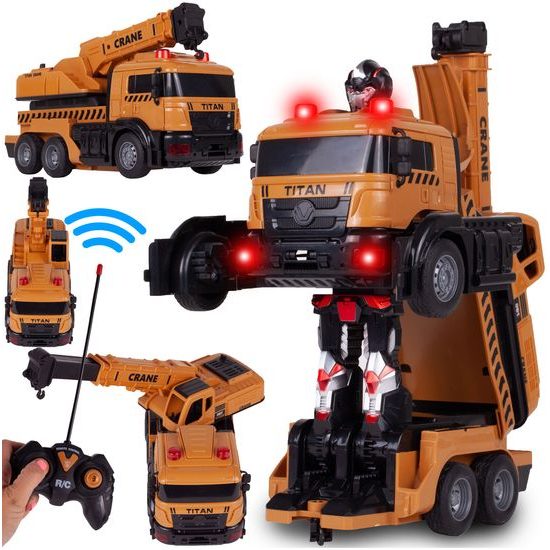 Robot transformer - jeřáb 2v1 Titan na dálkové ovládání