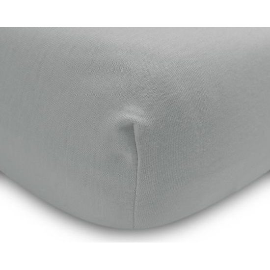 Prostěradlo Jersey Deluxe 120x60 cm šedá