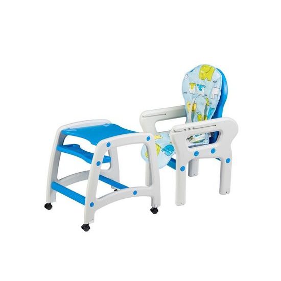 Ecotoys jídelní židlička 3v1 modrá