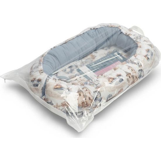 Hnízdečko pro miminko z mušelínu, Dráček, jeans