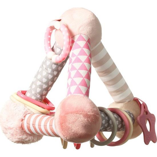 Edukační hračka Baby Ono pyramida Tiny Yoga pink