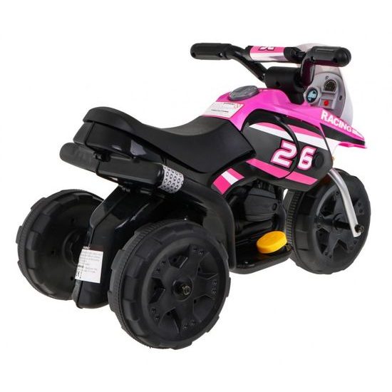 Majlo Toys dětská elektrická minitříkolka Sport Trike černo-růžová