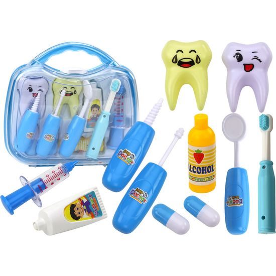 Sada nářadí pro malého zubaře v kufříku