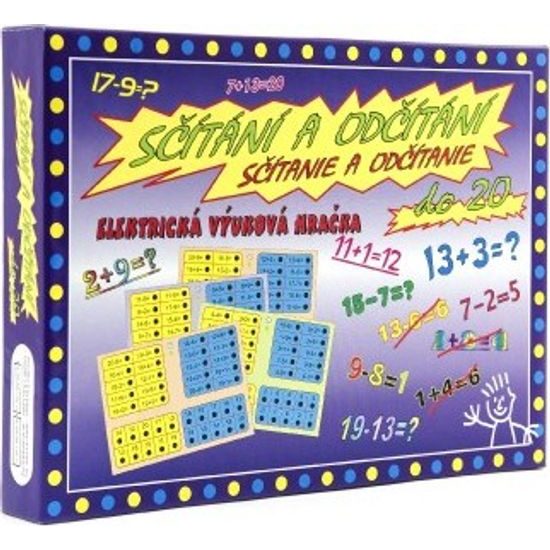 Sčítání a odčítání - společenská hra na baterie