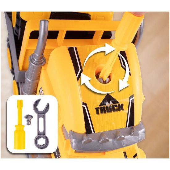 Šroubovací nákladní auto se stavebními stroji Engineering Team