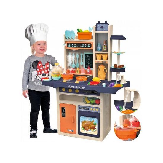 Doris dětská kuchyňka XXL se zvuky a tekoucí vodou-modrá