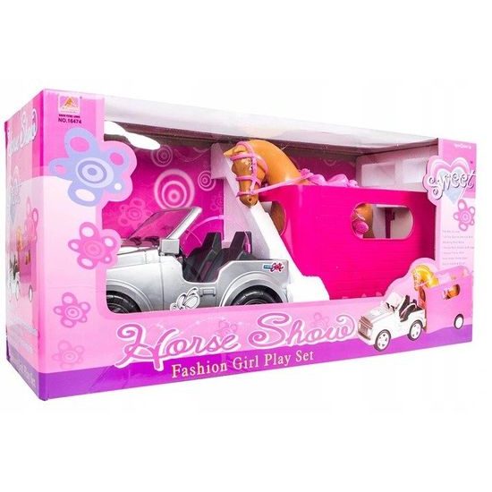 Doris autíčko pro panenku s přívěsem a koníkem Horse Show