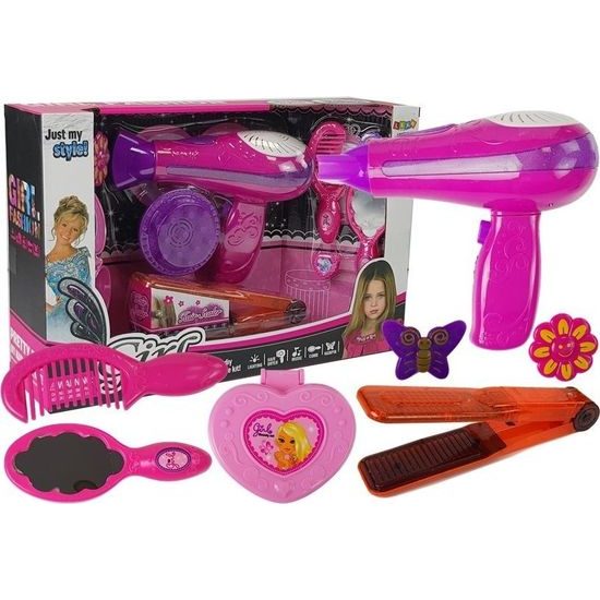 Dětská sada na vlasy s fénem a žehličkou