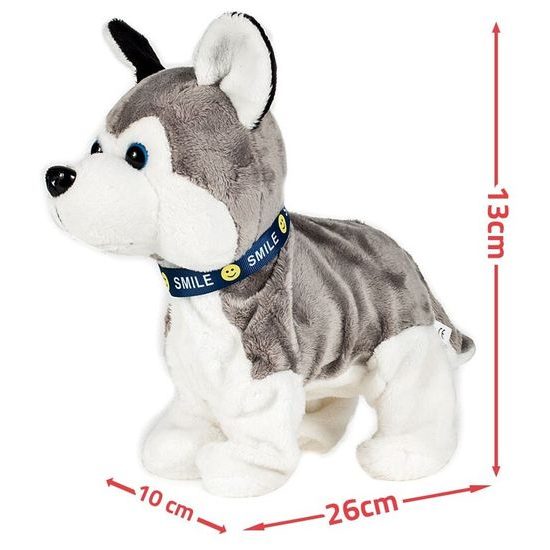 Interaktivní plyšový pejsek Husky reagující na pohyb