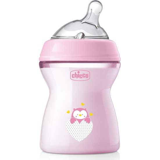 CHICCO Láhev kojenecká Natural Feeling 250ml, 2m+, Girl