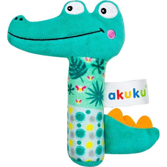 Plyšové chrastítko Krokodýl