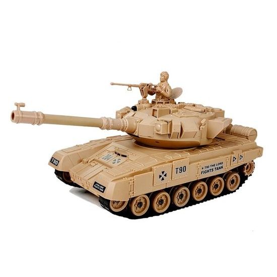 Vojenský tank na dálkové ovládání Russian T90 hnědý 1:28
