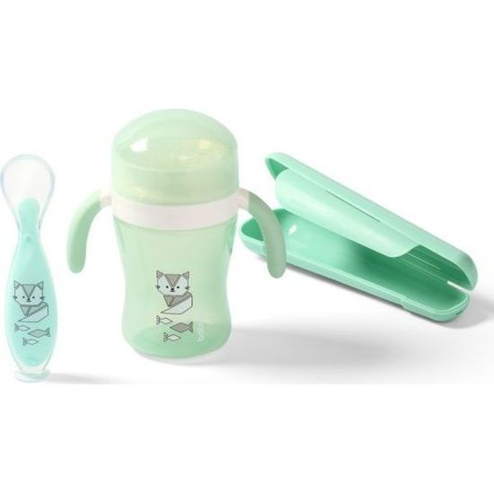 BABYONO Lžička silikonová s obalem 6 m+ 1ks