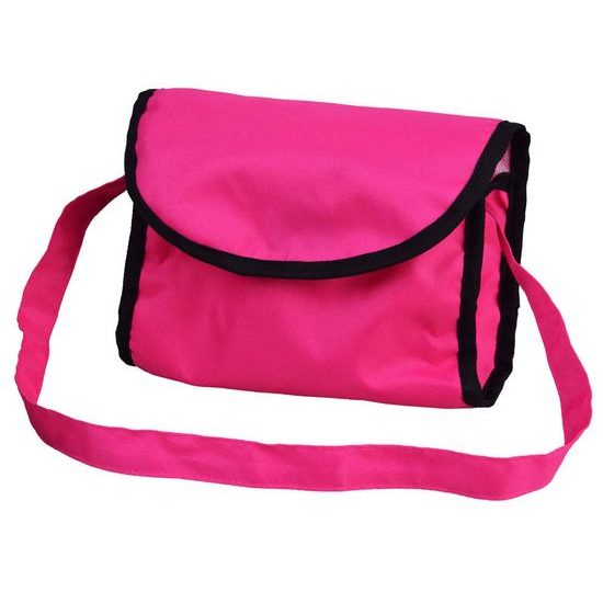 SMONTOVÁNO Kočárek pro panenky 4v1 kombinovaný Alice 4543 černo-růžový