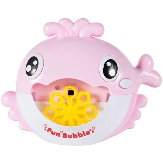 Dětský bublinkovač Bubble Whale růžový