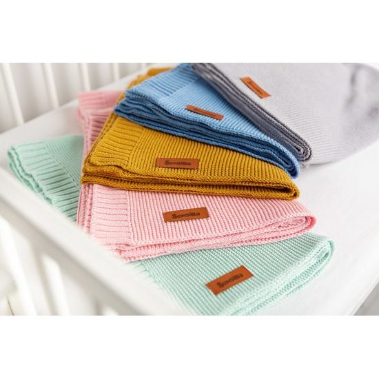 Dětská deka bambusovo-bavlněná 80x100 cm máta