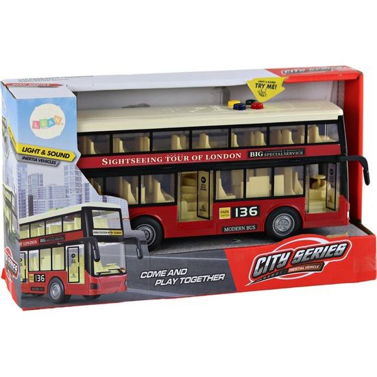 Dvoupatrový autobus na baterie 1:16